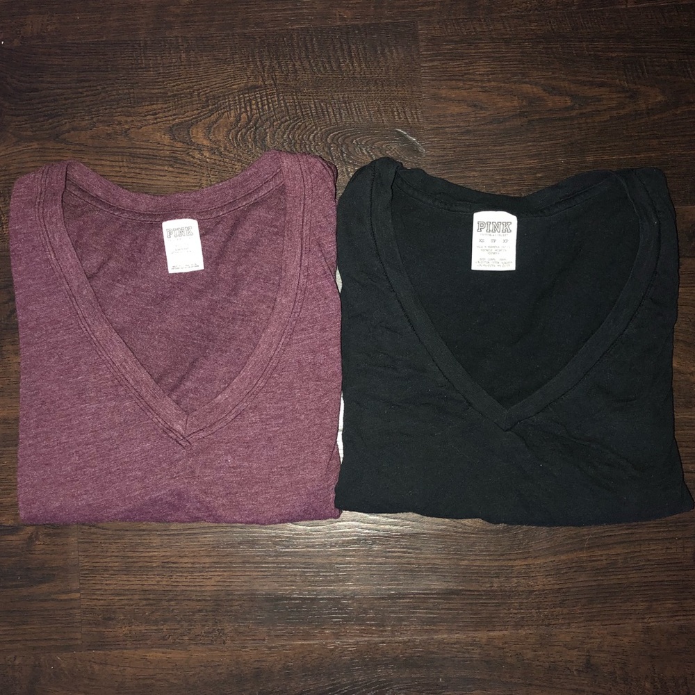 VS Pink two v-necks